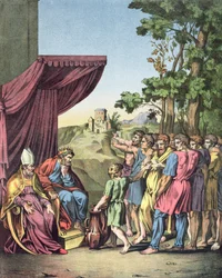 Die Besetzung und Aufteilung des Landes Kanaan durch die Israeliten